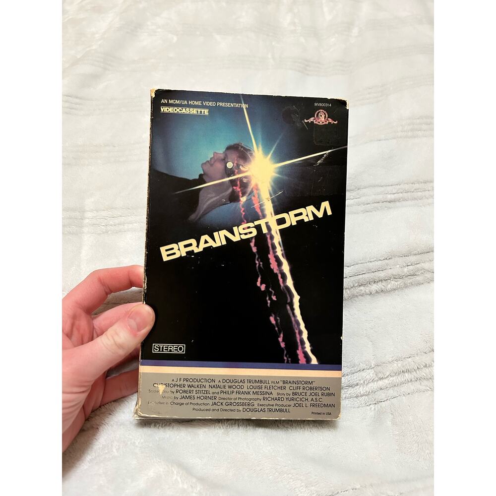 Brainstorm Collectors Edition 1983 VHS with Case MGM Classic Sci-Fi Film